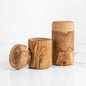 Containers & Organizers | Handcrafted Olive Wood Spice Box with Thread for Rustic Kitchen Charm | Kitchen + Metal