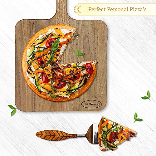 Härthwood Walnut Wood Cutting Board with Handle 12"x12"