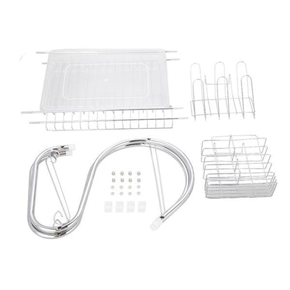 Multifunctional S-shaped Dual Layers Bowls & Dishes Collection Shelf | Under $100 | Kitchen + Metal
