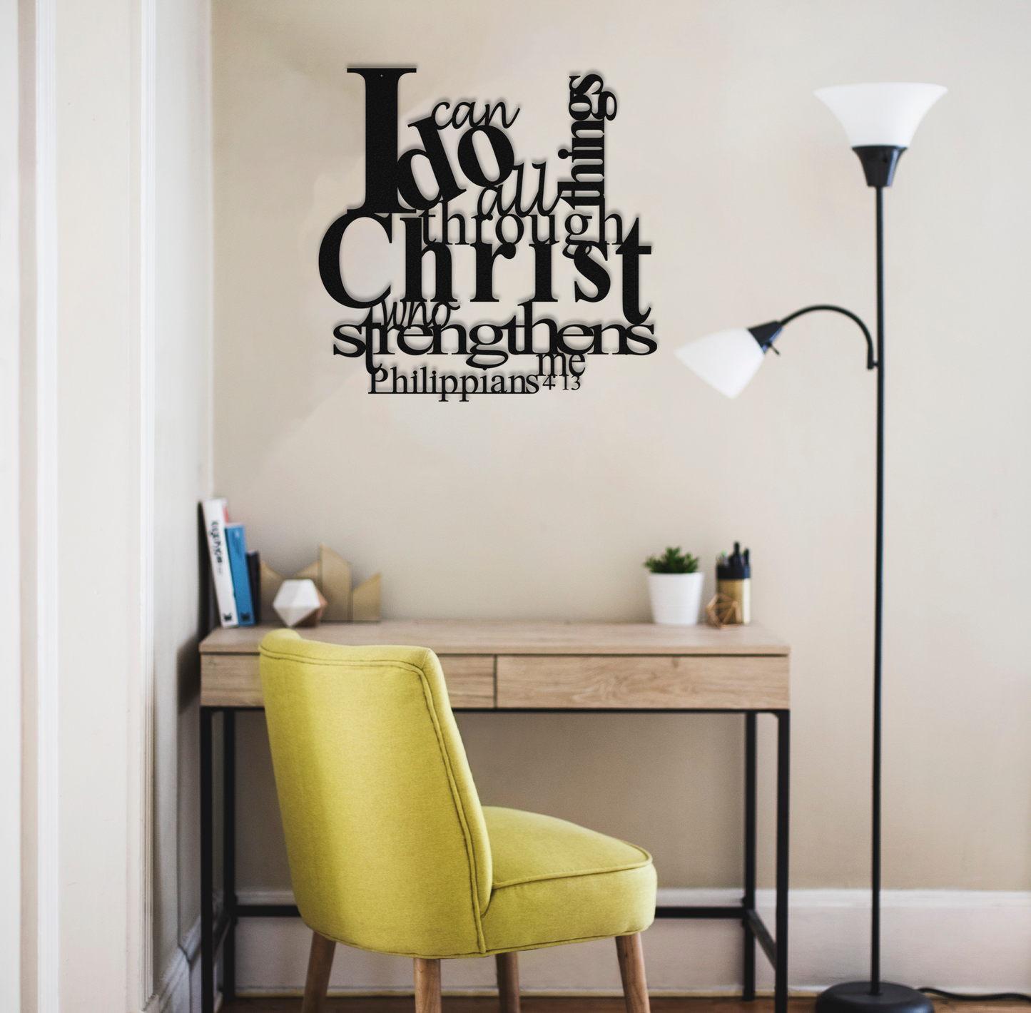 Philippians 4:13 - Metal Wall Art | Home Decor | Kitchen + Metal