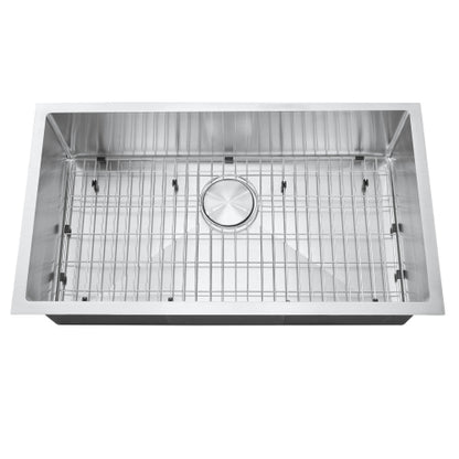 stainless steel sink top view