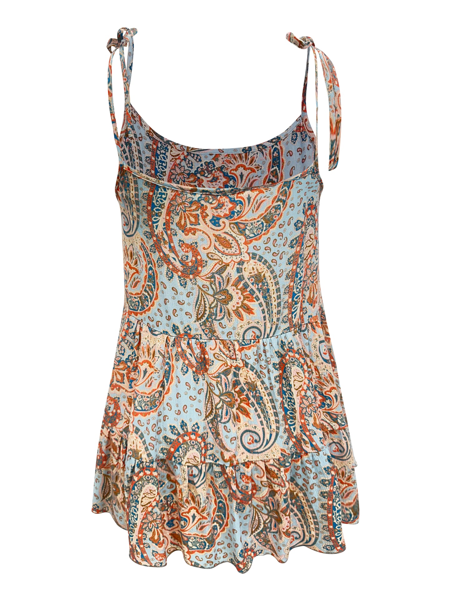 Paisley Print Tiered Dress – Boho Summer Vibes | Apparel | Kitchen + Metal