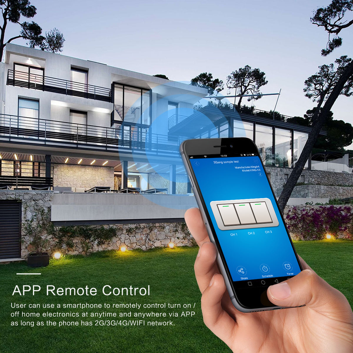86 Type Smart Home Touch Switch EU Standard | Kitchen + Metal |