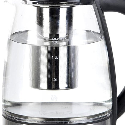 110V 1500W 1.8L Electric Glass Kettle with mesh filter