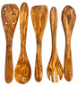 wooden spoons in a line 