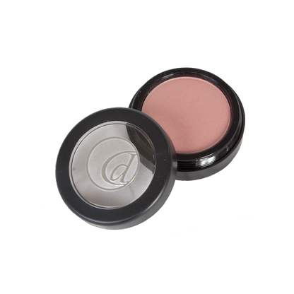 Compact blush with a mirror on a white background