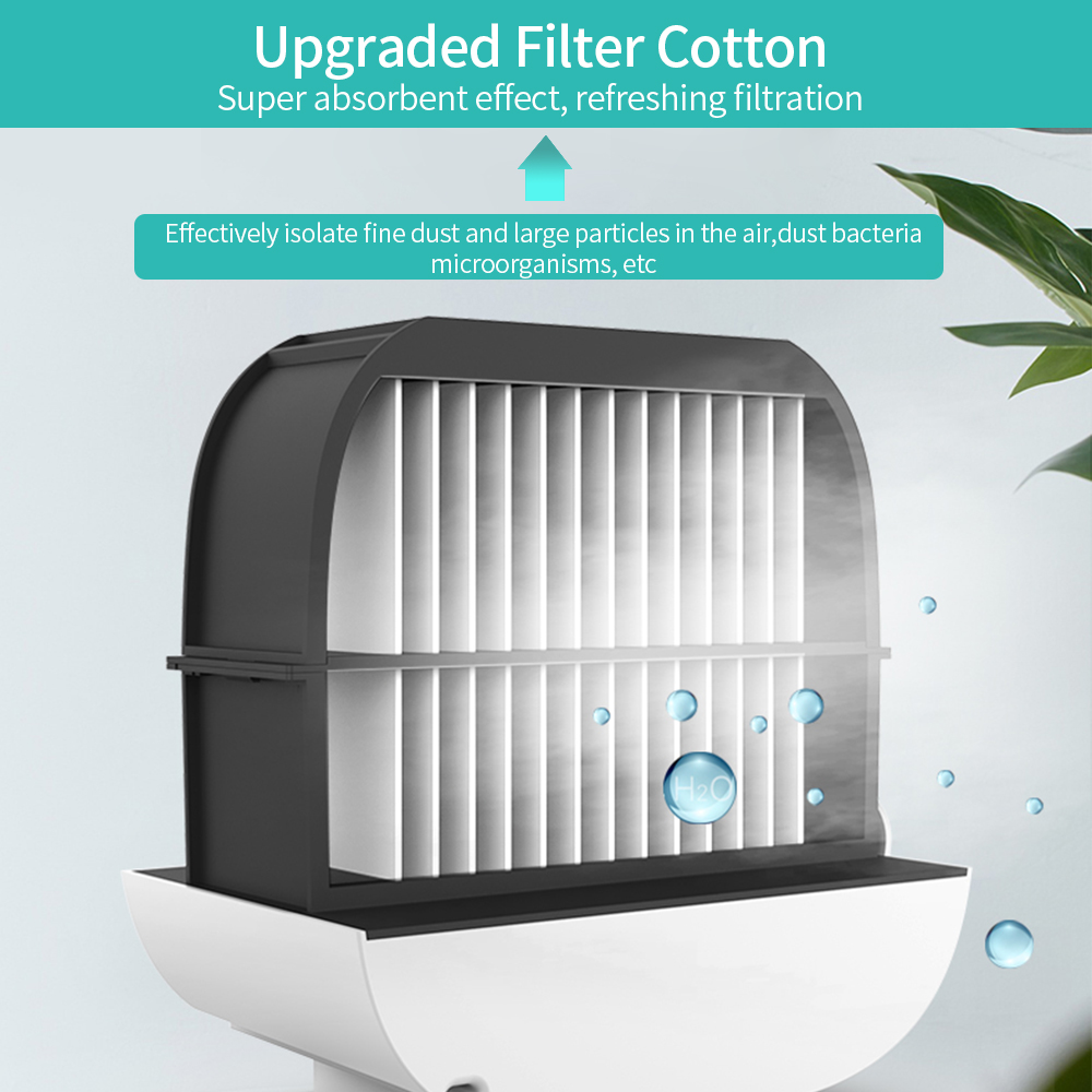 Portable USB Air Cooler Fan Mini Desktop Air Conditioner | Kitchen Essentials | Kitchen + Metal