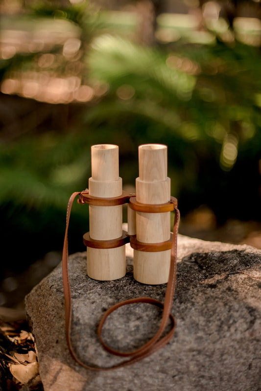 QToys Australia (USA) Wooden Binoculars | Kitchen + Metal