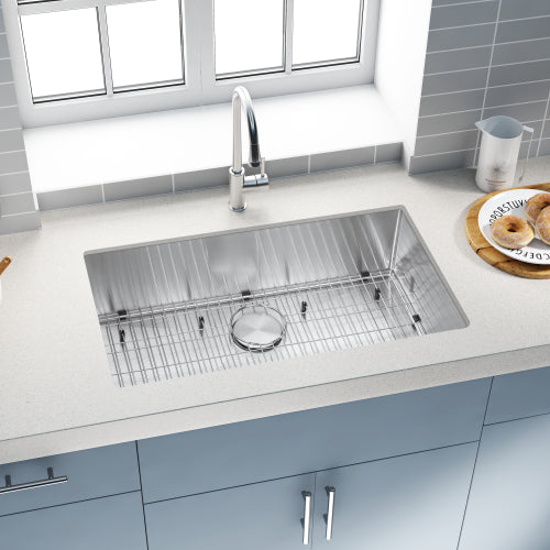 stainless steel faucet sink top view