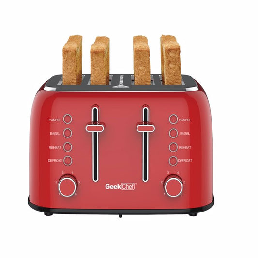Retro Toaster Extra Wide Slot Independent Temperature Control Toaster | Toasters | Under $100 | Kitchen + Metal