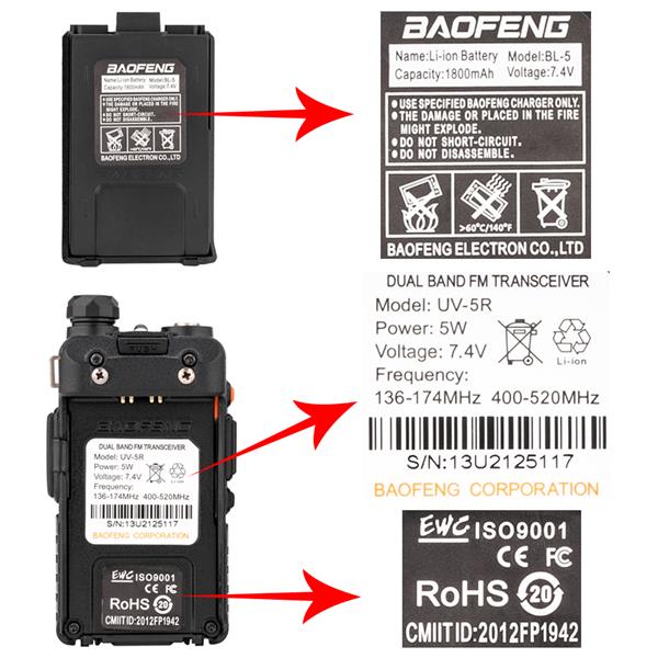 6pcs BAOFENG 1.5" LCD 136~174MHz / 400~520MHz Dual Band Walkie Talkie | Camping Collection | Kitchen + Metal
