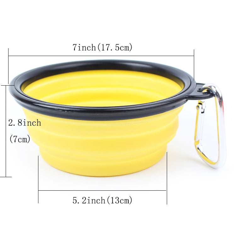 COLLAPSIBLE SILICONE TRAVEL PET BOWL | Family Pet | Kitchen + Metal