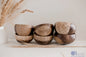 QToys Australia (USA) Patterned Coconut Bowls set of 6 | Kitchen + Metal