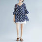 Womens Linen Floral Top