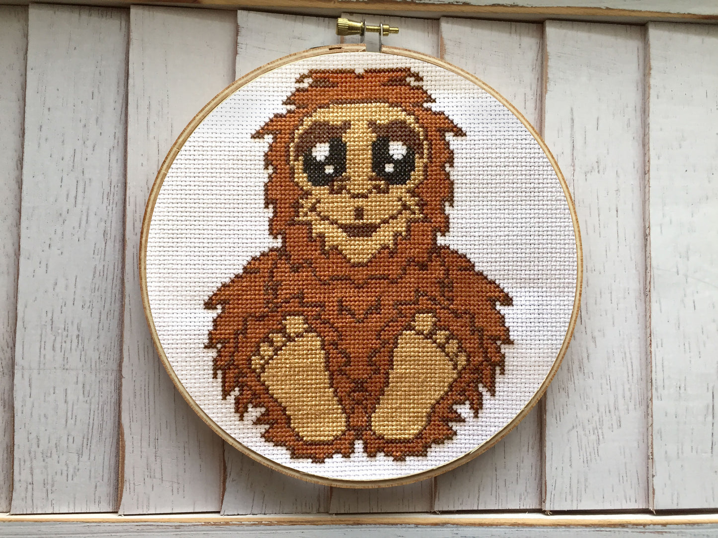 Bigfoot Sasquatch Counted Cross Stitch DIY KIT Intermediate