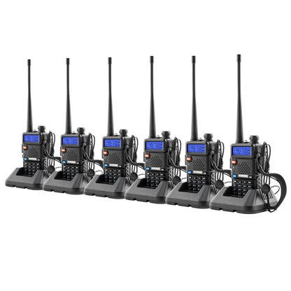 6pcs BAOFENG 1.5" LCD 136~174MHz / 400~520MHz Dual Band Walkie Talkie | Camping Collection | Kitchen + Metal
