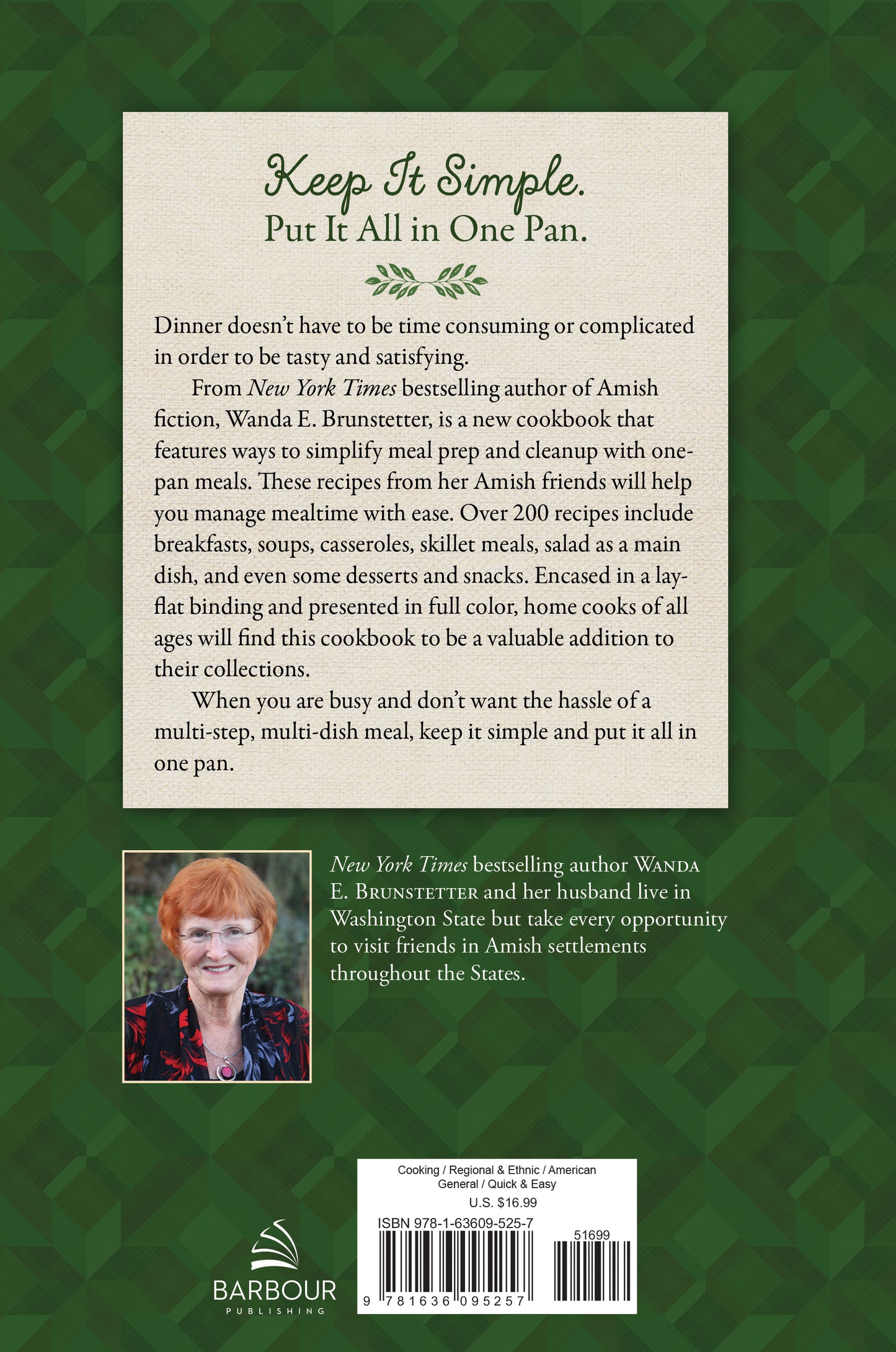 Wanda E. Brunstetter's Amish Friends One-Pan Wonders Cookbook | Gift Shop & Gift Wrapping | Kitchen + Metal