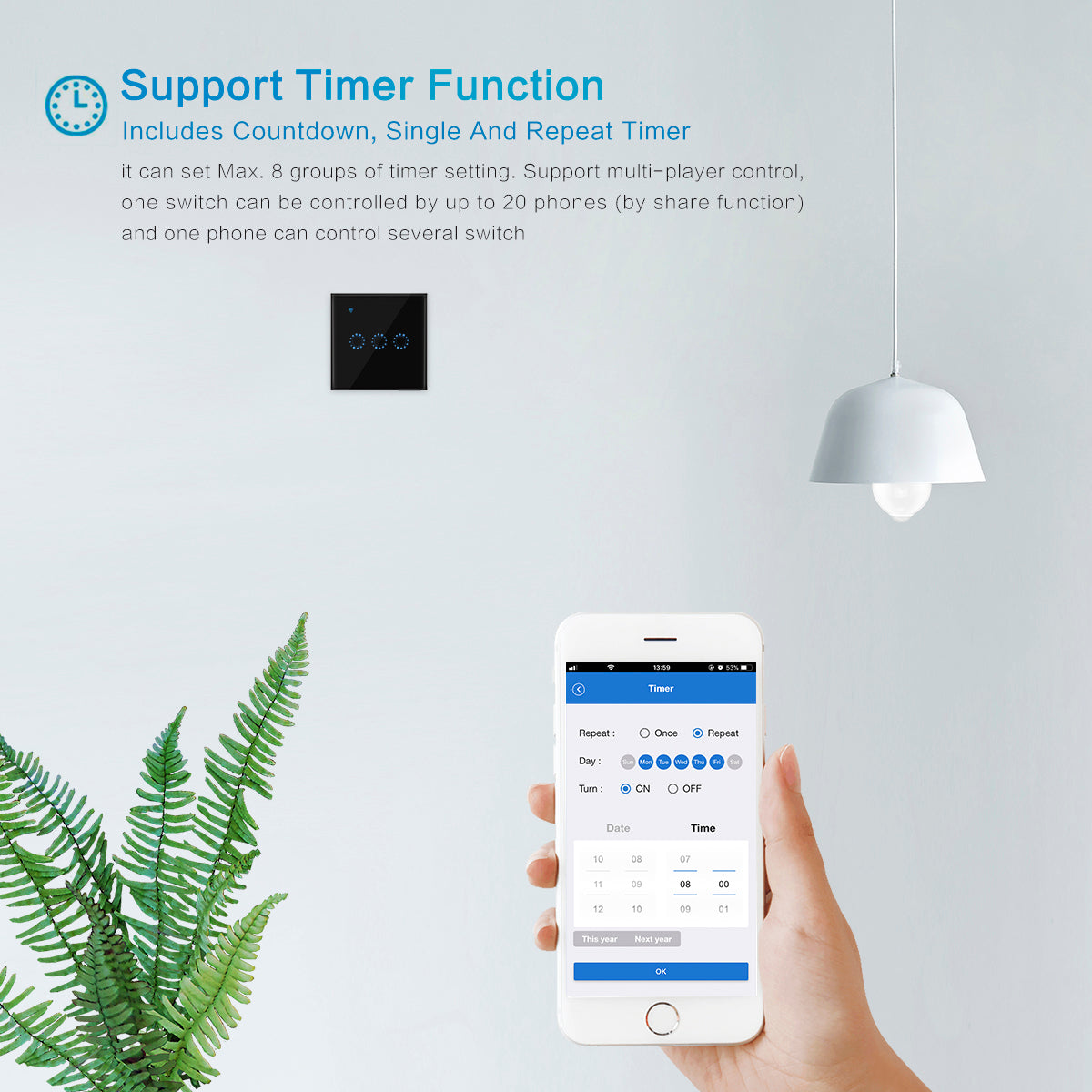 86 Type Smart Home Touch Switch EU Standard | Kitchen + Metal |
