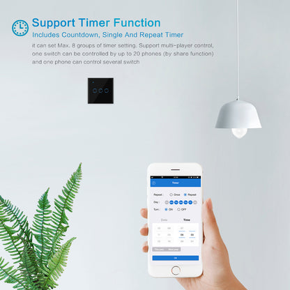86 Type Smart Home Touch Switch EU Standard | Kitchen + Metal |