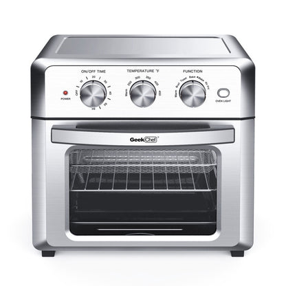 Stainless steel 1500W Air fryer toaster oven with 4 blades