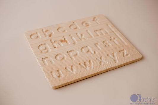 QToys Australia Lower case letter lacing board | Kitchen + Metal