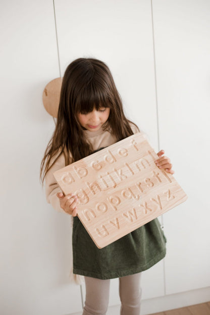 QToys Australia Lower case letter lacing board | Kitchen + Metal