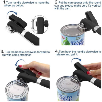 Stainless Steel Safe Cut Can Opener Smooth Edge Can Opener | Kitchen [Metal] | Kitchen + Metal