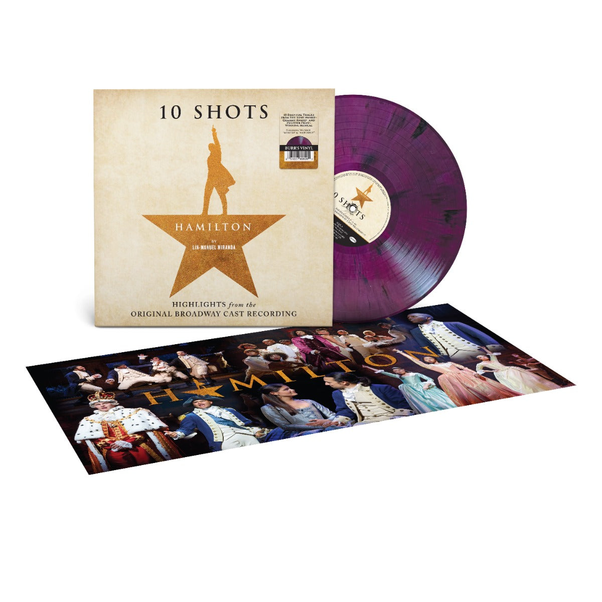 Hamilton: 10 Shots (Highlights From The Original Broadway Cast Recording)(VINYL) | Mint (M) Mint (M)