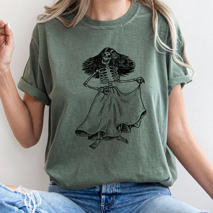 Day Of The Dead Retro Halloween Comfort Colors Tshirt