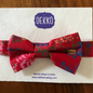 Red and Gold Saree Bowtie