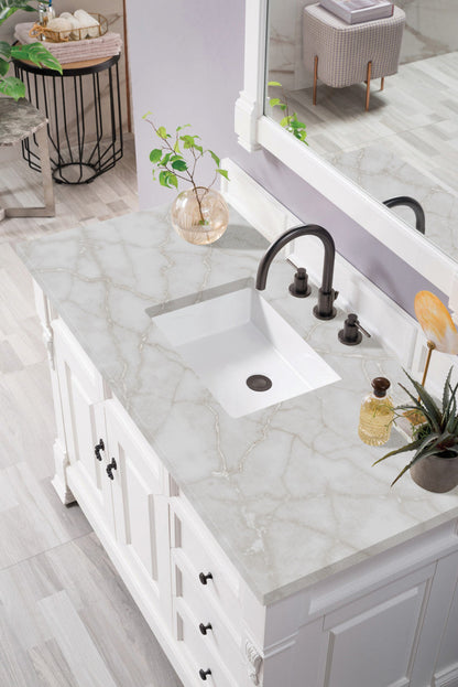 Brookfield 48" Single Vanity Cabinet, Bright White