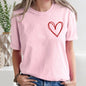 Double Heart Pocket Print, Comfort Colors Tshirt, Valentine's Day