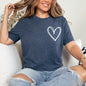 Double Heart Pocket Print, Super Soft Tshirt, Valentine's Day