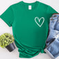 Double Heart Pocket Print, Super Soft Tshirt, Valentine's Day