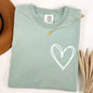Double Heart Pocket Print, Comfort Colors Tshirt, Valentine's Day