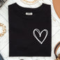Double Heart Pocket Print, Comfort Colors Tshirt, Valentine's Day