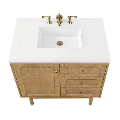 Laurent 36" Single Vanity Cabinet, Light Natural Oak