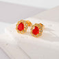 Fashion Multi-Color Zircon Earrings for Women - Stylish Accessories