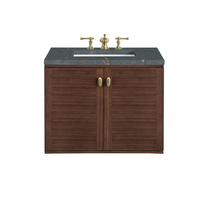 Amberly 30" Single Vanity Cabinet, Mid-Century Walnut