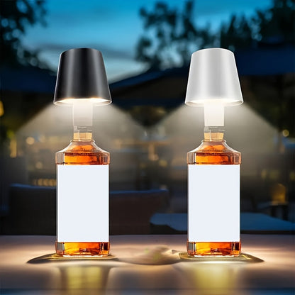 Sleek USB Rechargeable LED Bottle Lamp with Touch Control