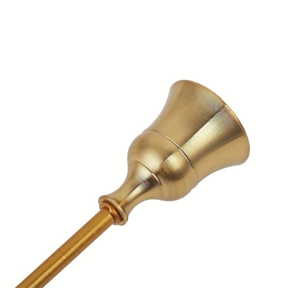Set of 3 Brass Cone Candle Holders for Modern Decor