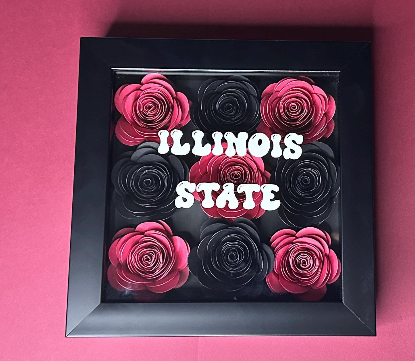 Custom College Flower Shadowbox