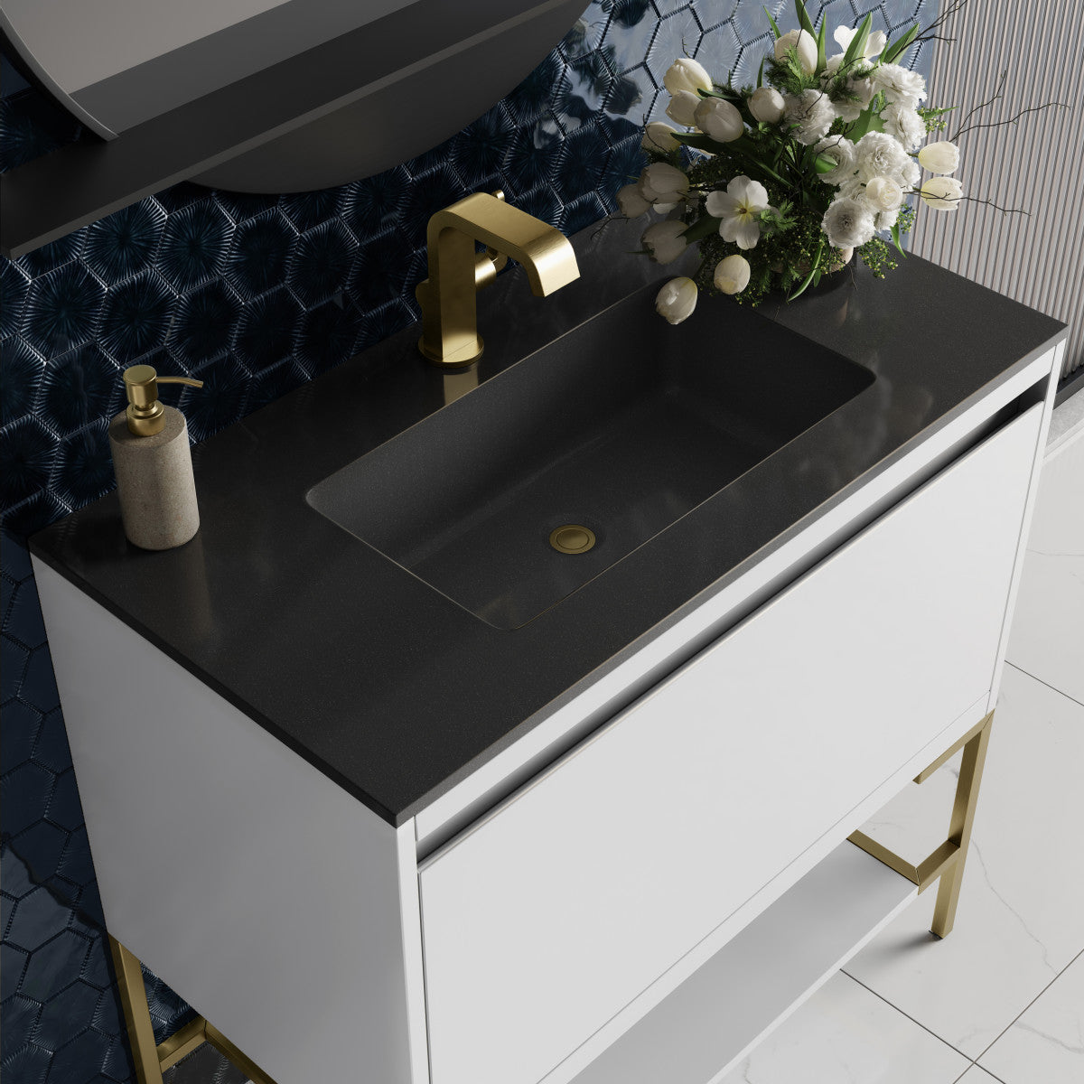Mantova 35.4" Single Vanity Cabinet