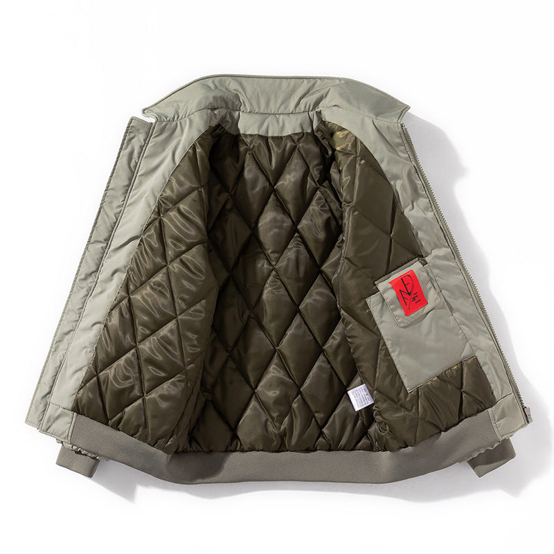 Men's Bomber Jacket Thickened Baseball Cotton Coat