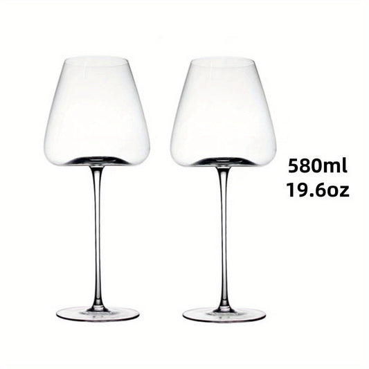 Elegant LeadFree Crystal Wine Glass Set  Versatile Sizes