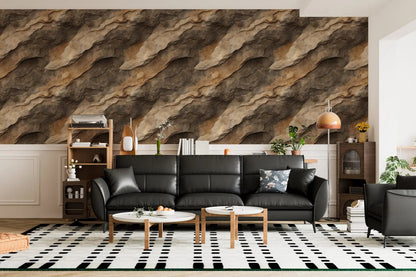 Sedimentary Strata Wallcovering