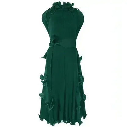 A1. Autumn Short Sleeve Pleated Design Affordable Luxury Fashion