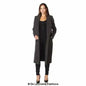 De La Creme - Womens Faux Wool Wrap Coat