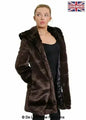 De La Creme - Women's Luxury Faux Fur Jacket Ladies Hooded Winter Coat