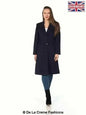 De La Creme - Women's Mohair Blend Longline Winter Coat